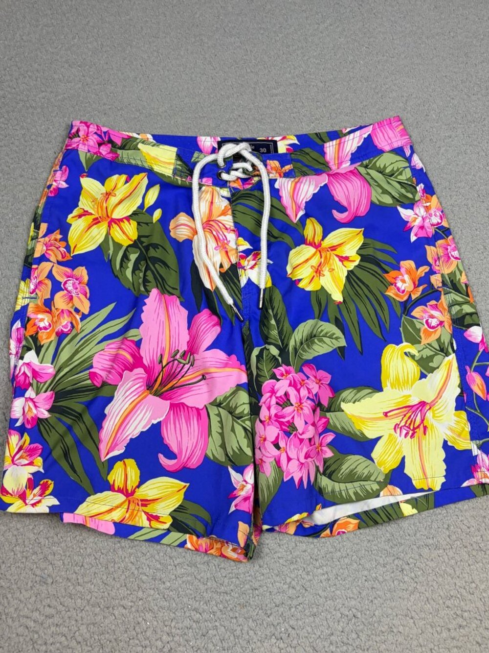 Abercrombie & Fitch Swim Trunks Mens Size 30 Multicolor Floral Stretch Lined